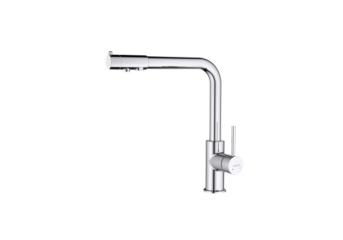 Смеситель для кухни с подключением к фильтру питьевой воды, Aquatek Европа, хром арт. AQ1386CR
