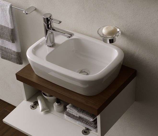 Раковина 45х33, накладная, NC/R TOTO, LW10019G цвет: белый