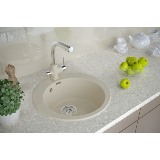 Мойка для кухни гранит D475 Paulmark GELEGEN 50, черный - PM404800-BL