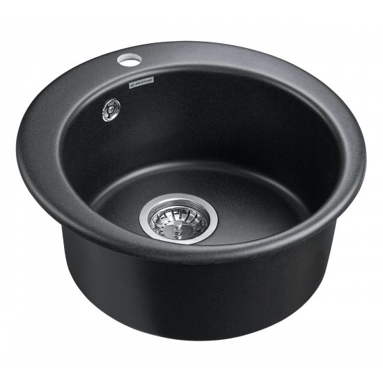 Мойка для кухни гранит D475 Paulmark GELEGEN 50, черный - PM404800-BL