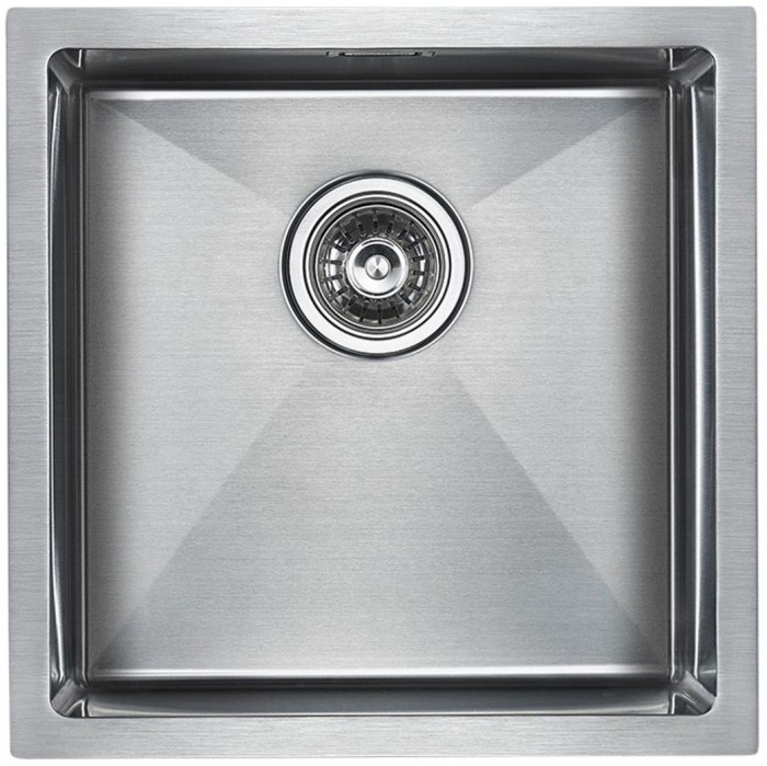 Мойка для кухни нержавеющая 440х440мм Paulmark ALLER, брашированная нерж.сталь - PM904444-BS