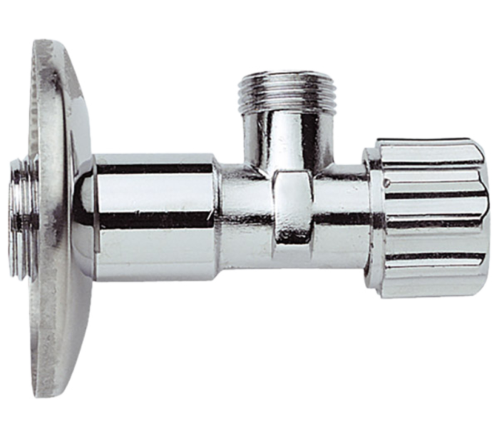 Запорный вентиль 1/2* 3/8" хром глянцевый, Remer, 1171238