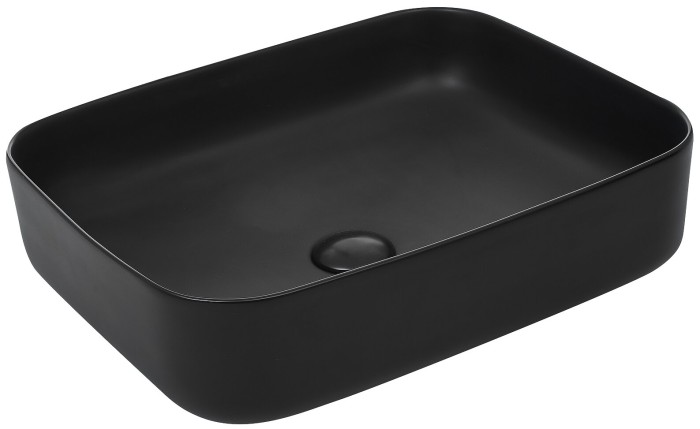 Раковина 500x390x140 накладная, черная, Azario - AZ-2195-MB
