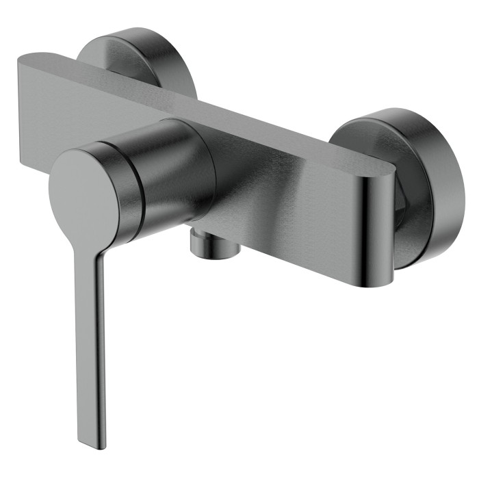 Смеситель для душа с ручным душем, керамический картридж, без излива, графит, Azario VINCENTE арт. AZ-VRZ338326AJ