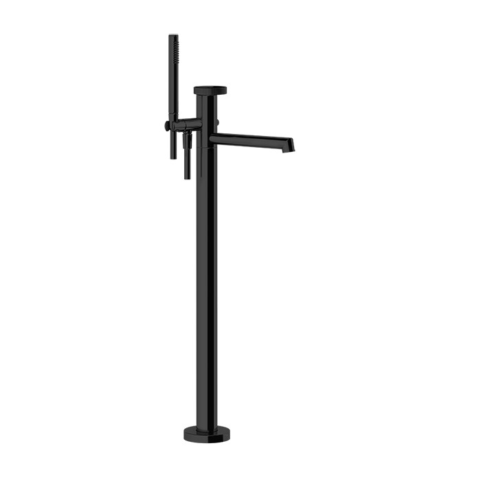 Смеситель для ванны, напольный, Gessi Anello, black xl арт. 63328#299