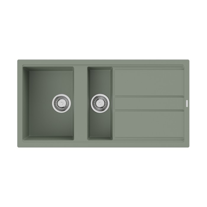 Кухонная мойка Omoikiri Kitagawa 100-2-WG Artceramic, цвет wind green арт. 4993252