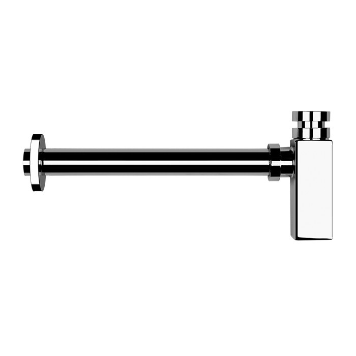 Сифон для раковины квадратный, под донный клапан, Gessi Eleganza, 01410#031 цвет: хром