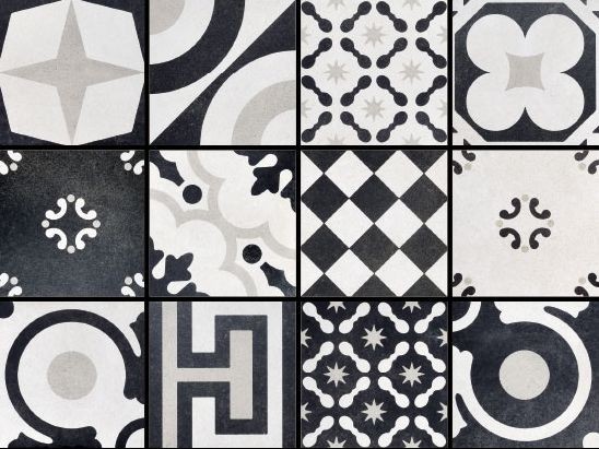 Плитка mix 20x20 FIORANESE Cementine black & white арт. CBW20R
