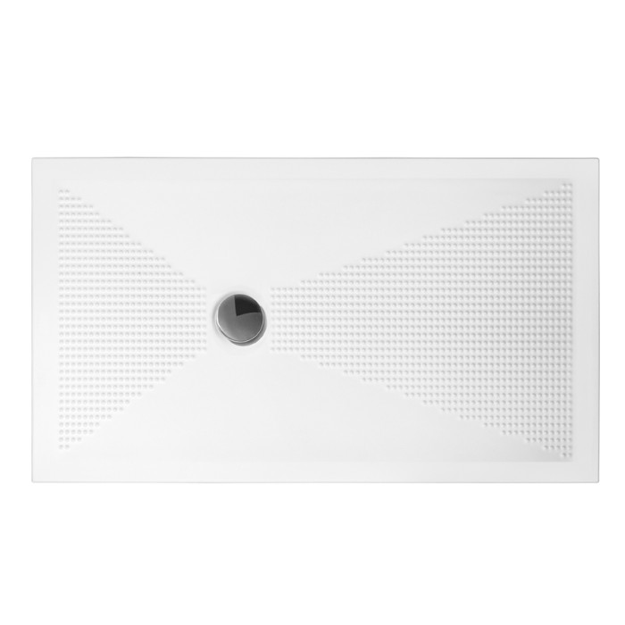 Душевой поддон керамический, 100х80 см, сифон d90 в комплекте, Olympia ceramica Oly, белый глянцевый арт. OLY8801001