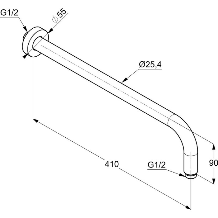 Душевой комплект со смесителем для душа, bozz Kludi, хром - 386710576