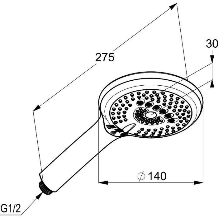 Душевой комплект со смесителем для душа, bozz Kludi, хром - 386710576