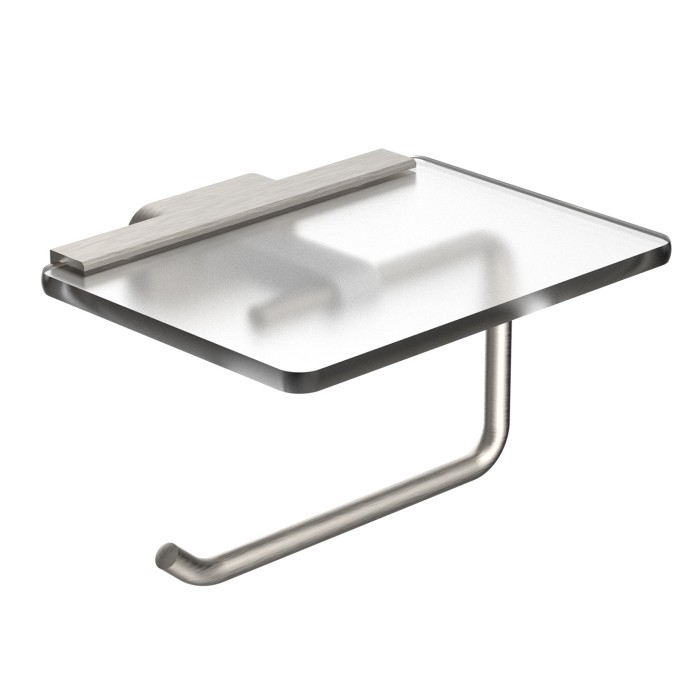 Держатель для туалетной бумаги с полкой, Wonzon &amp; Woghand Graffity, WW-9326-BN цвет: никель