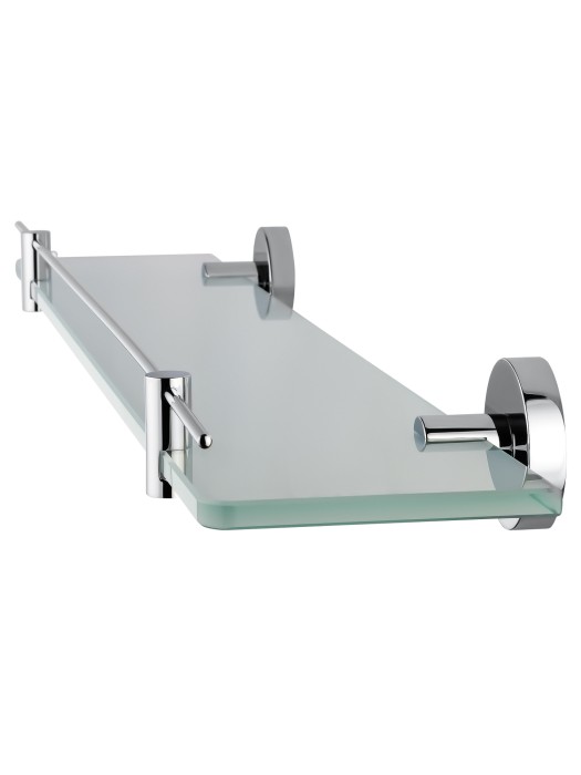 Стеклянная полка для ванной, Wonzon & Woghand Easy, WW-8127 цвет: хром