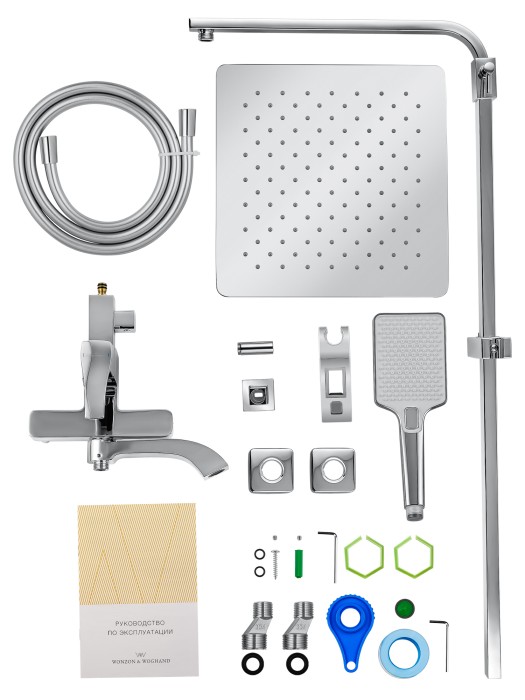 Душевая система, Wonzon & Woghand Flex, WW-88047072-CR цвет: хром