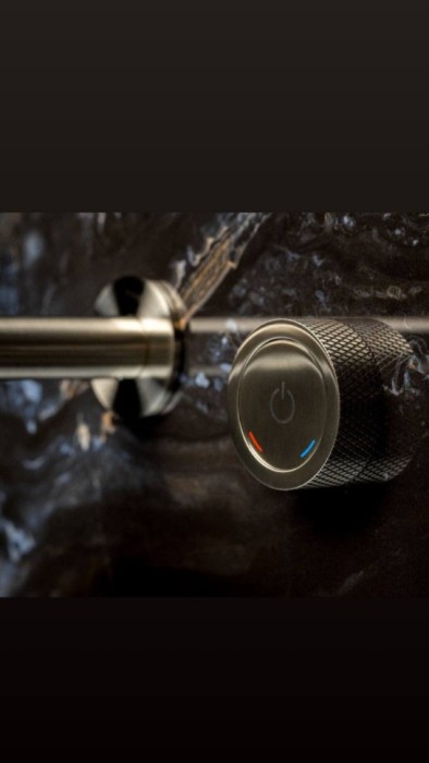 Смеситель автоматический для раковины из стены на 2 отв. Matt gold, Boheme Tech - 158/2-MG