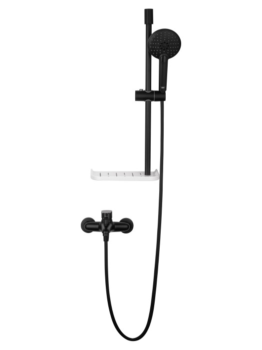 Смеситель для ванны с душевым гарнитуром, Wonzon & Woghand Alfa, WW-AE3201-MB цвет: черный