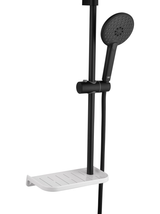 Смеситель для ванны с душевым гарнитуром, Wonzon & Woghand Alfa, WW-AE3201-MB цвет: черный