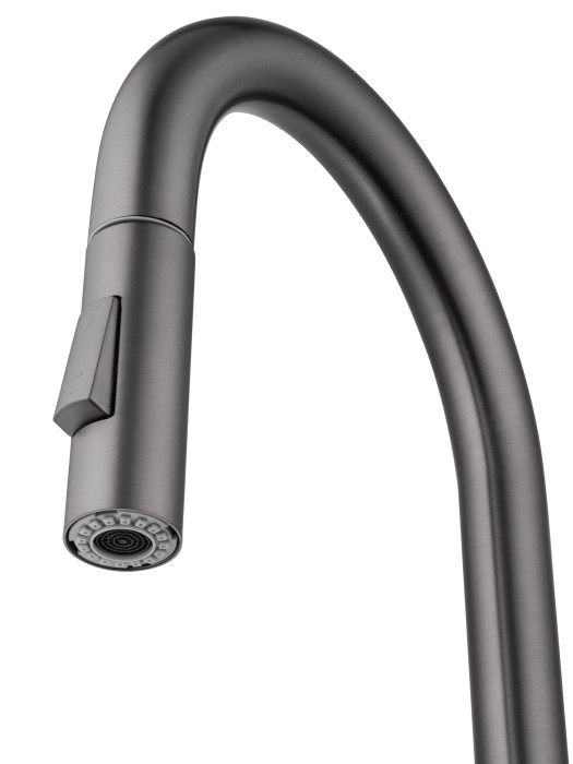 Смеситель для кухни с выдвижным изливом, Wonzon & Woghand, WW-A20782-BGG цвет: графит