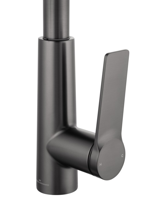 Смеситель для кухни с выдвижным изливом, Wonzon & Woghand, WW-A20782-BGG цвет: графит