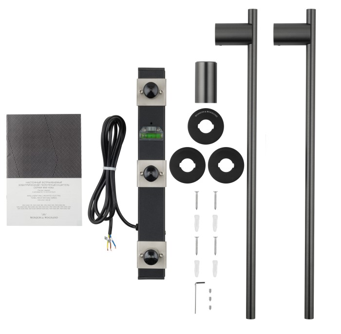 Полотенцесушитель электрический встраиваемый, Wonzon & Woghand Dortmund, WW-A362-GM цвет: графит