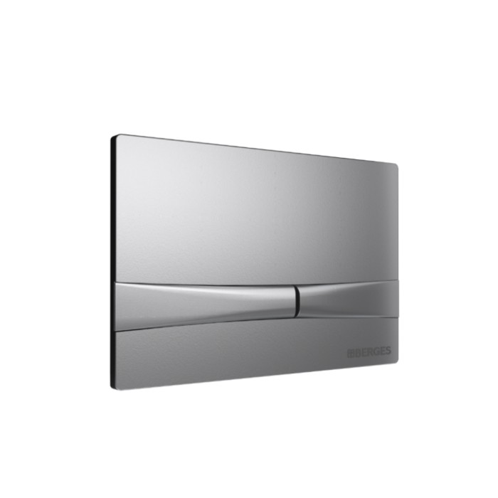 Комплект унитаза FLOE S Rimless с инсталляцией NOVUM525, кнопка F2 матовый хром, сиденье Floe S Slim SO, Berges арт. 043248