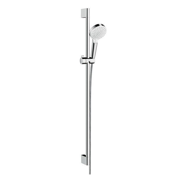 Душевой гарнитур Vario со штангой 90см Crometta Hansgrohe, белый, хром арт. 26538400