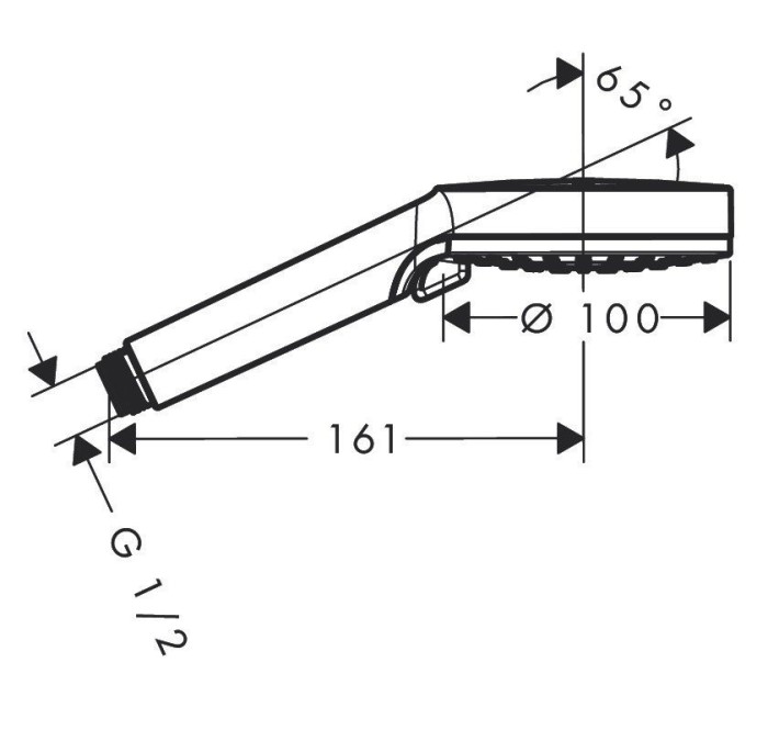 Ручной душ Vario Crometta Hansgrohe, белый, хром арт. 26332400