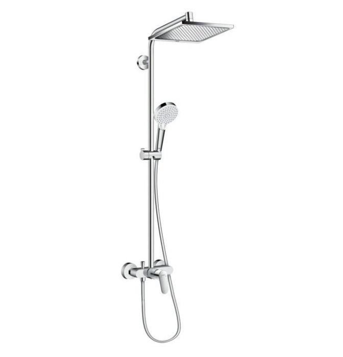 Душевая система со смесителем для душа Crometta E Hansgrohe, хром арт. 27284000