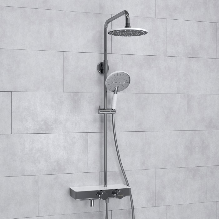 Душевая система с термостатическим смесителем WasserKRAFT арт. A113.067.059.CH Thermo