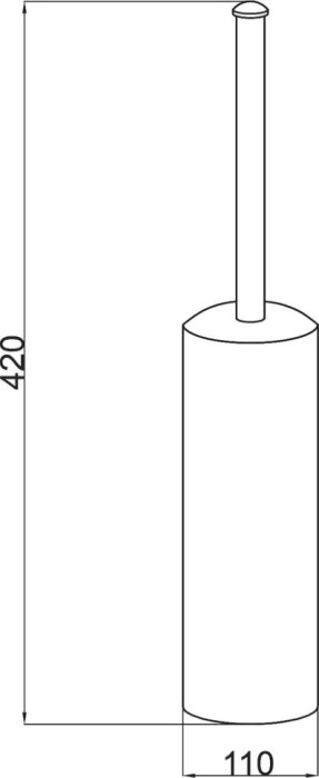 Ершик для унитаза, Vogue bianco, Boheme 10139