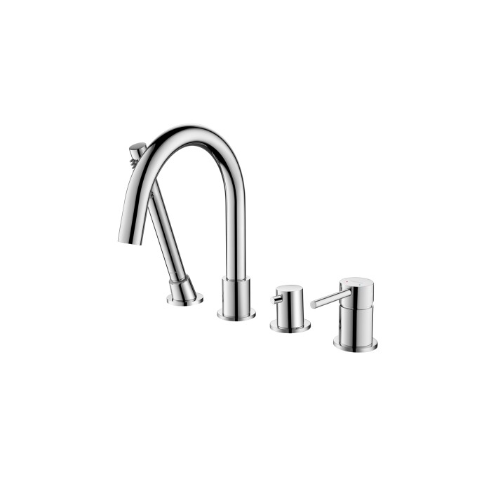 Смеситель на борт ванны на 4 отв., Aquatek Европа, хром арт. AQ1348CR