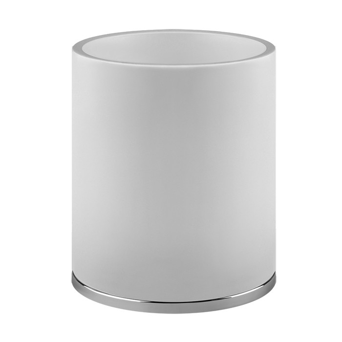 Корзина для мусора цвет: белая/хром, Gessi Tondo, белая/хром арт. 45590#031