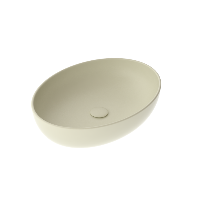 Раковина накладная 55x42 см пергамон матовый, GSG Ceramic Design Easy, EALAVOV55015