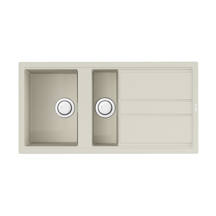 Кухонная мойка Omoikiri Kitagawa 100-2-WH Artceramic, цвет белый арт. 4993803