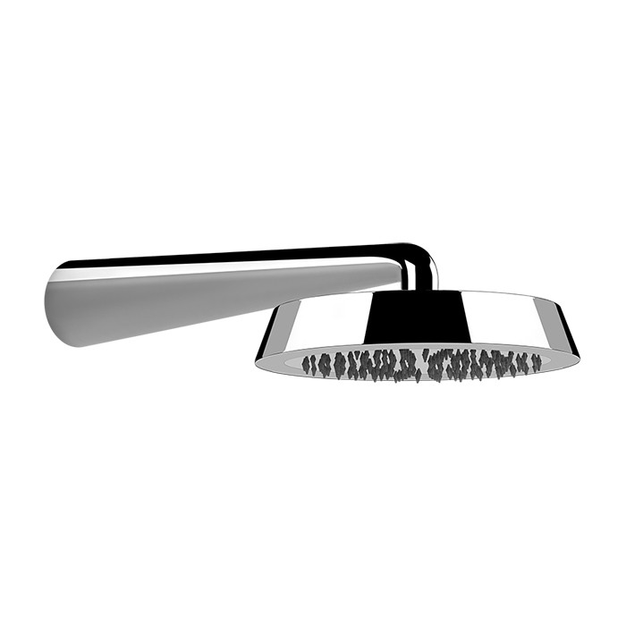 Верхний душ d24 см, с настенным держателем 40 см, Gessi Cono, хром арт. 45151#031