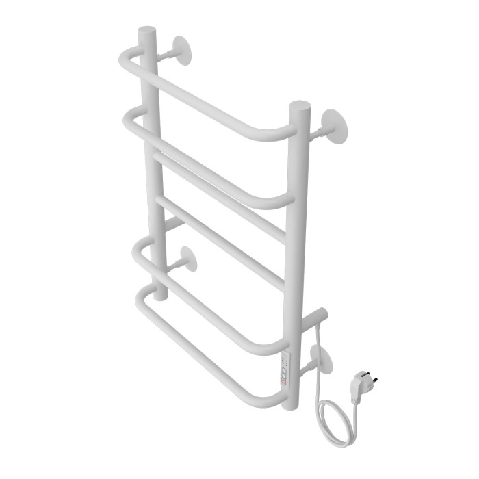 Полотенцесушитель электрический 400/600 6 секций, диммер справа, белый, Milan Azario - AZ90846W