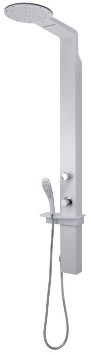 Душевая панель с термостатом WELLNESS 01 Gedy, GYSP10501(02) цвет: белый