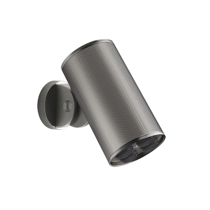 Верхний душ d7.9см., с настенным креплением, 4 струи, Gessi 316, steel brushed арт. 57289#239