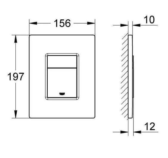 Система инсталляции для унитазов Grohe Rapid SL 3 в 1 с кнопкой смыва матовый графит арт. 38772001GM
