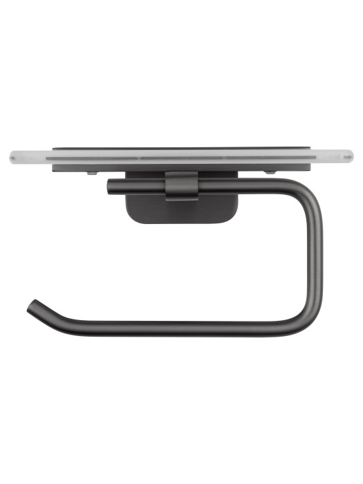 Держатель для туалетной бумаги с полкой, Wonzon & Woghand Graffity, WW-9326 цвет: графит