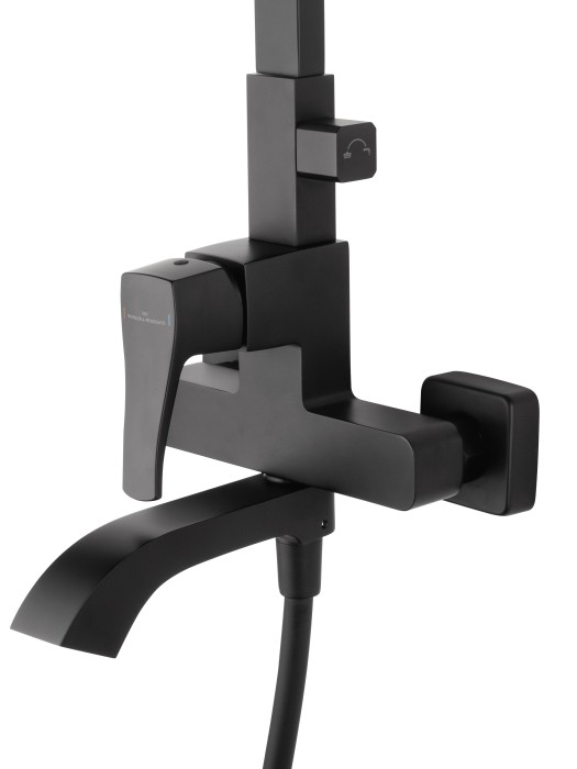 Душевая система, Wonzon & Woghand Flex, WW-88047072-MB цвет: черный