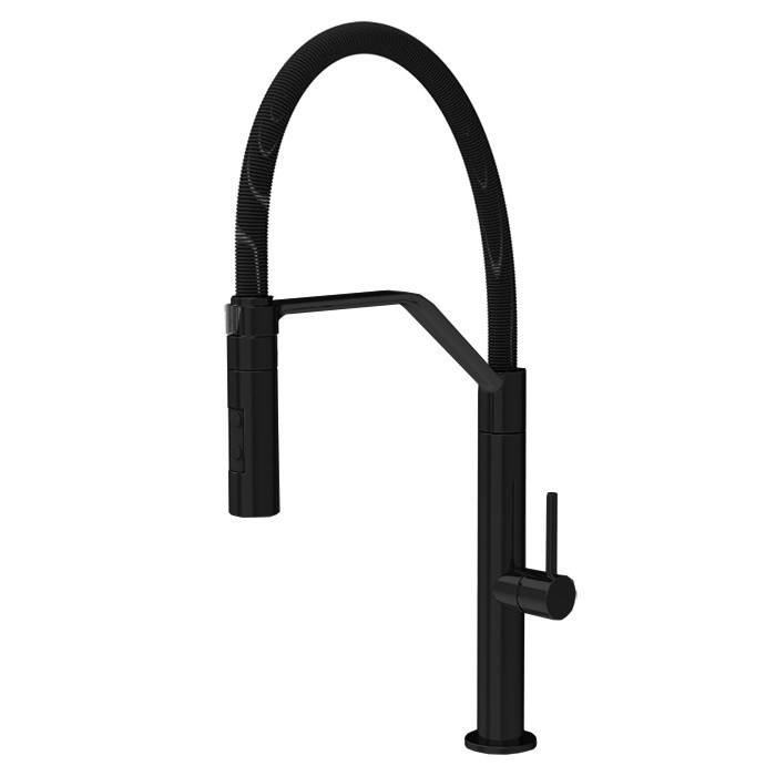 Fima Carlo Frattini Смеситель для кухни, на 1 отв., Flexi, Kitchen, F7047/1NS цвет: черный
