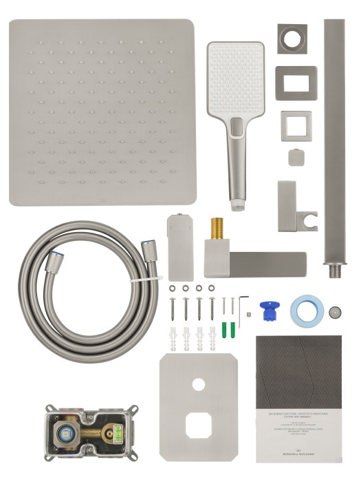 Душевая система встраиваемая, Wonzon & Woghand Stick, WW-88939017-BN цвет: никель