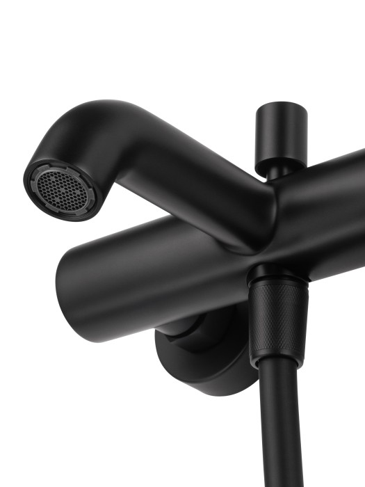 Смеситель для ванны с душем, Wonzon & Woghand Stick, WW-88639017-MB цвет: черный