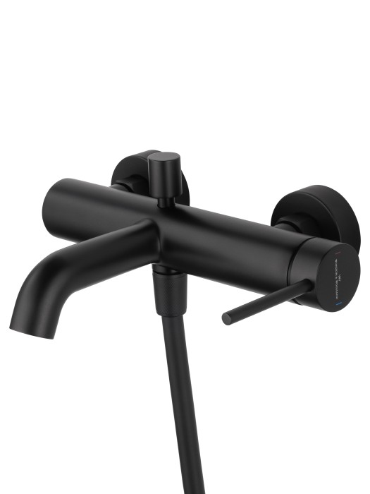 Смеситель для ванны с душем, Wonzon & Woghand Stick, WW-88639017-MB цвет: черный