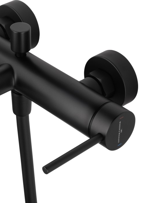 Смеситель для ванны с душем, Wonzon & Woghand Stick, WW-88639017-MB цвет: черный