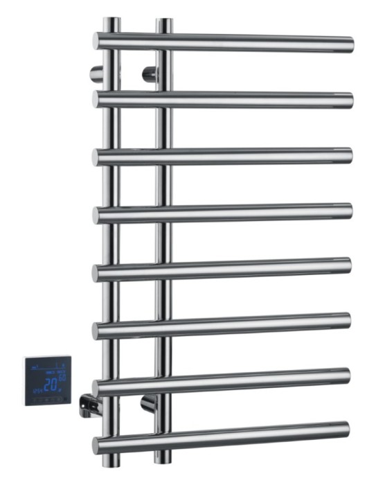 Полотенцесушитель электрический круглый сухой chrome, Boheme Uno - 722-CR