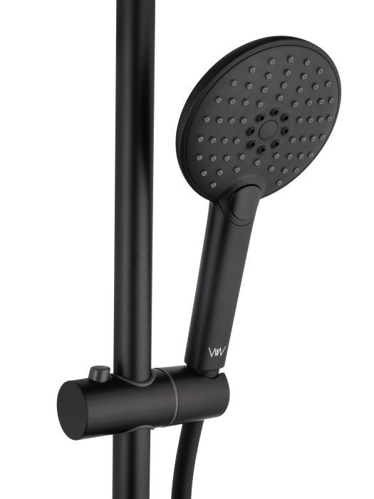Смеситель для ванны с душевым гарнитуром, Wonzon & Woghand Alfa, WW-AE3205-MB цвет: черный
