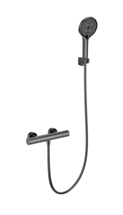 Смеситель для душа с термостатом, Wonzon &amp; Woghand Inn, WW-B3013-A-BGG цвет: графит