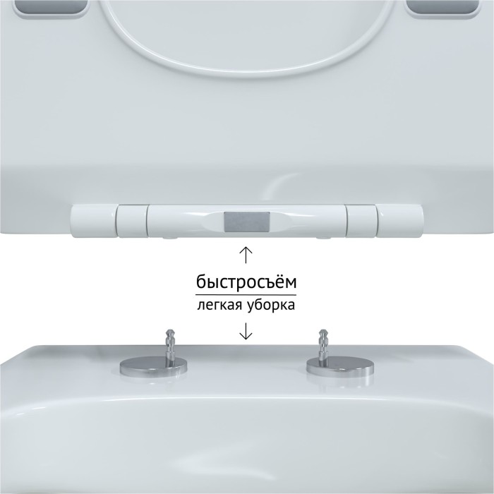 Унитаз BERGES FLOE, сиденье дюропласт Floe Slim SO, арт. 082121